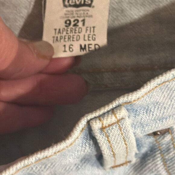 Levi’s 921 relaxed taper vintage 90’s high rise jeans 16 32 - Picture 8 of 11